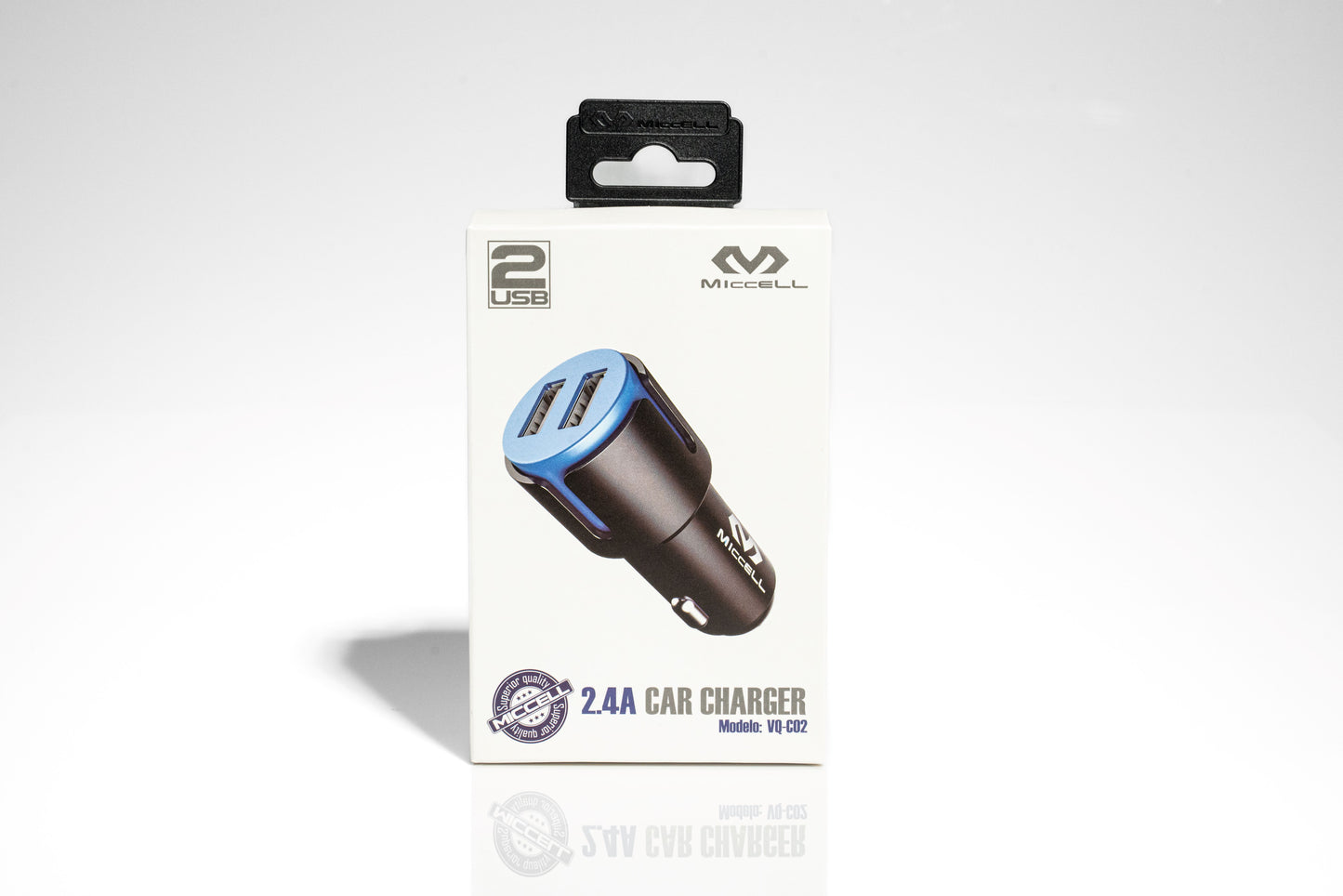 2 USB Miccell Car USB-C to C
