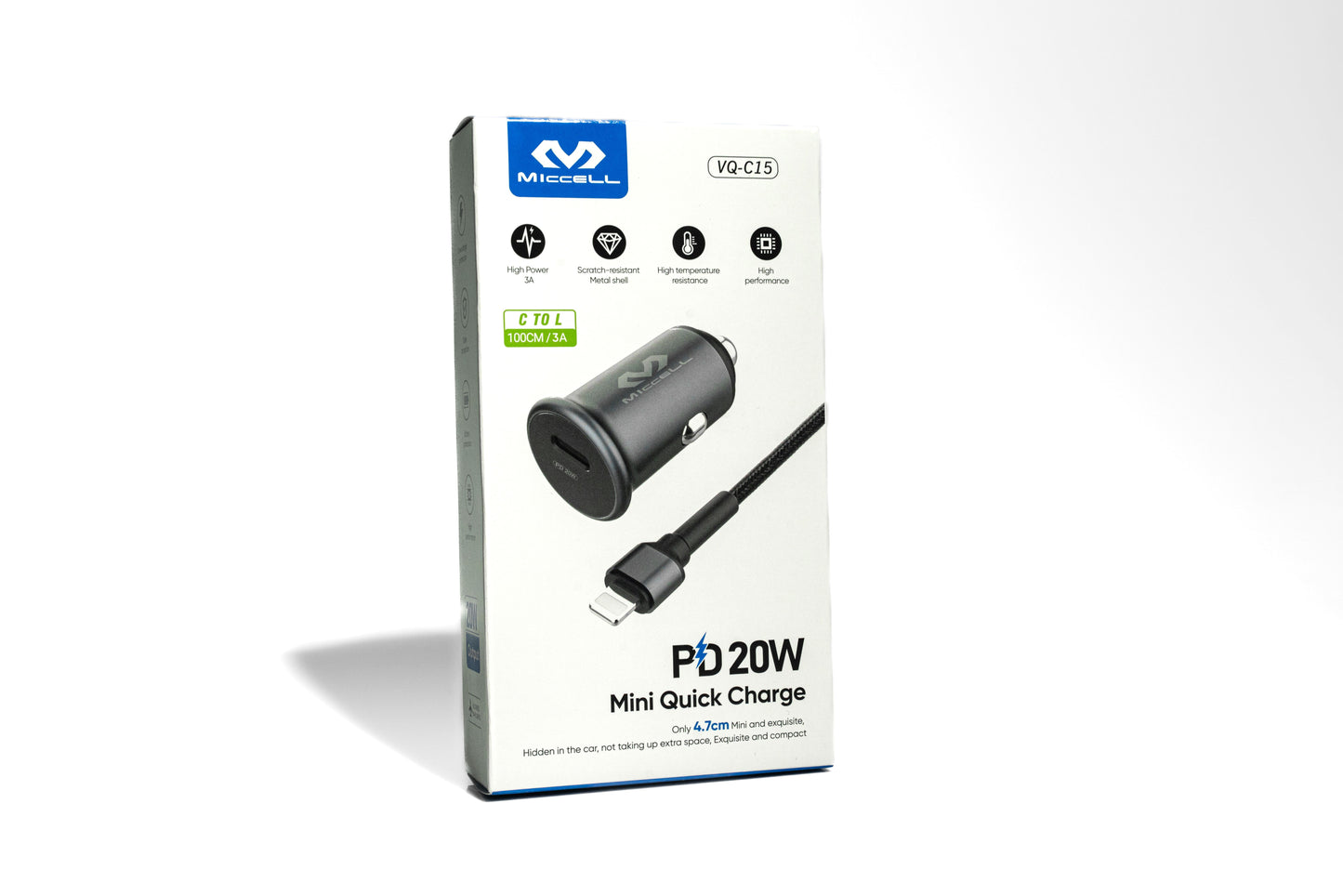 Miccell Mini Quick Charge C to L